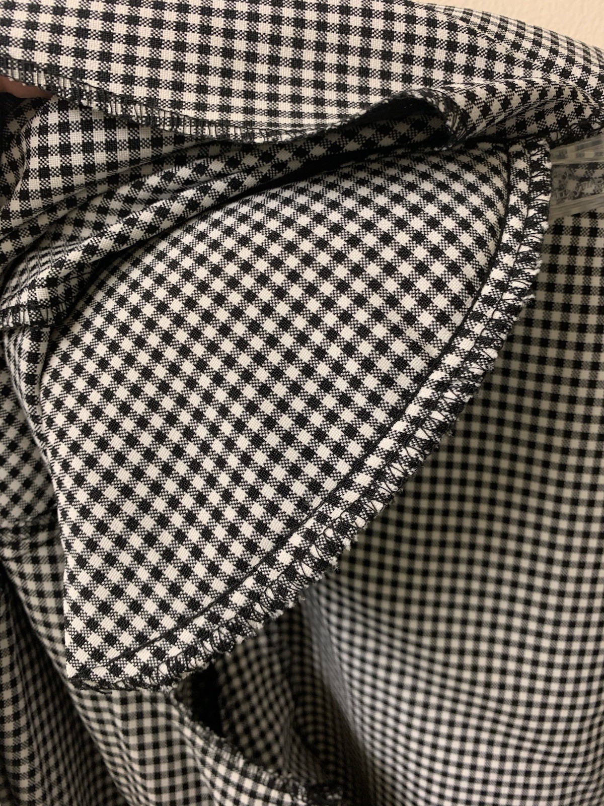 Vintage Black and White Checkered Jacket/ Midi Dress