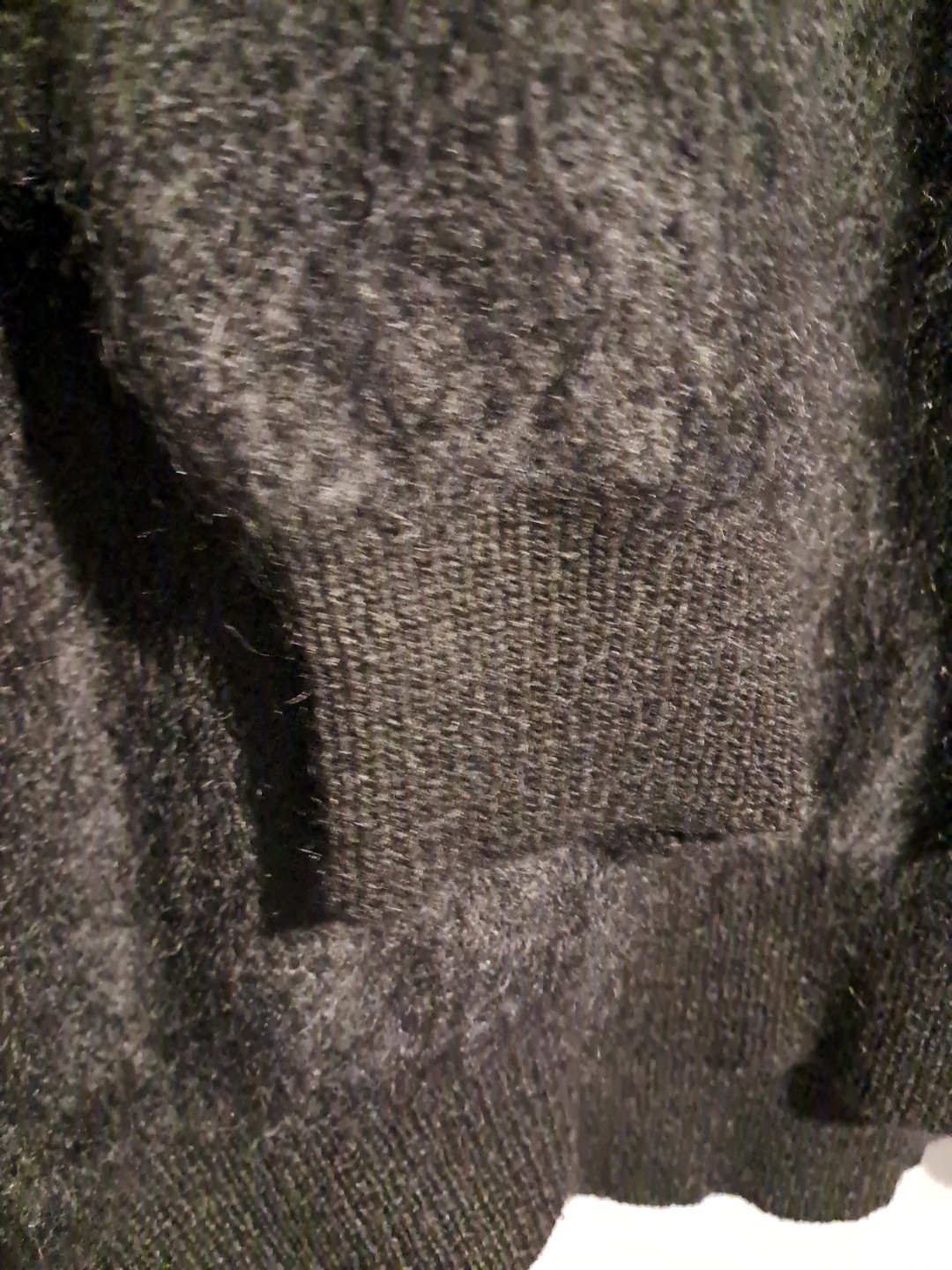 Vtg. Gianni Versace Black Fuzzy Sweater-Mohair, Lana Wool-Italy