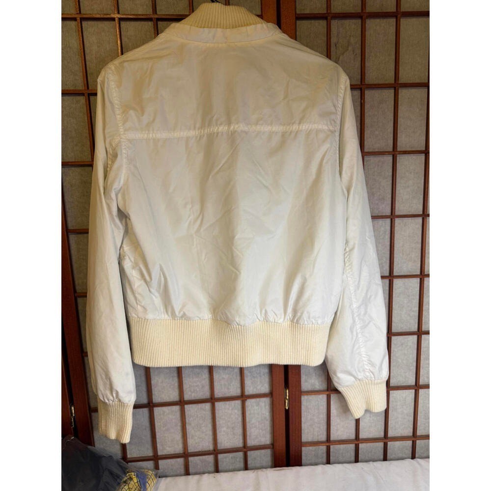 Vintage Miss Me Lightweight White Windbreaker Jacket – Perfect for Spring & Fall