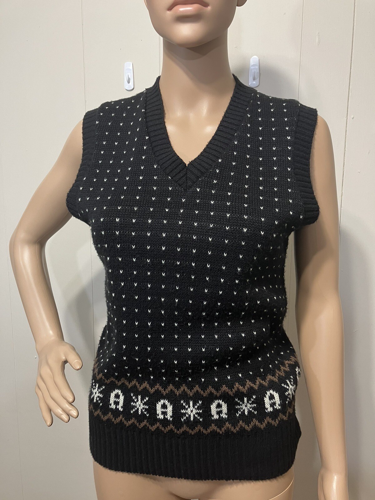 Women’s Vintage „Etienne Aigner Pullover V Neck Knit Sweater Vest Size Small