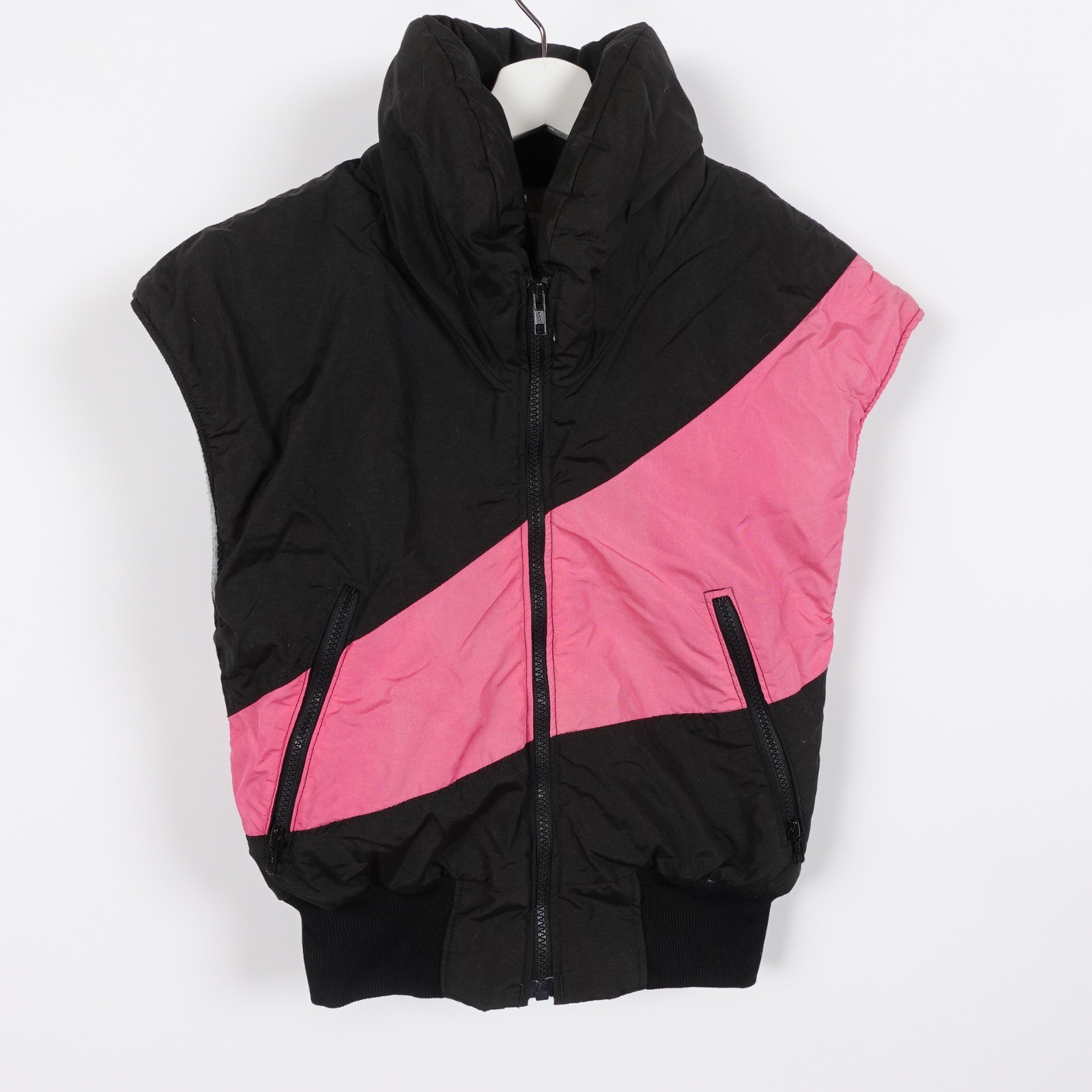 Vintage 80s Durango Womens Neon Pink Puff Vest Threadworks DTW Colorado Ski Smal
