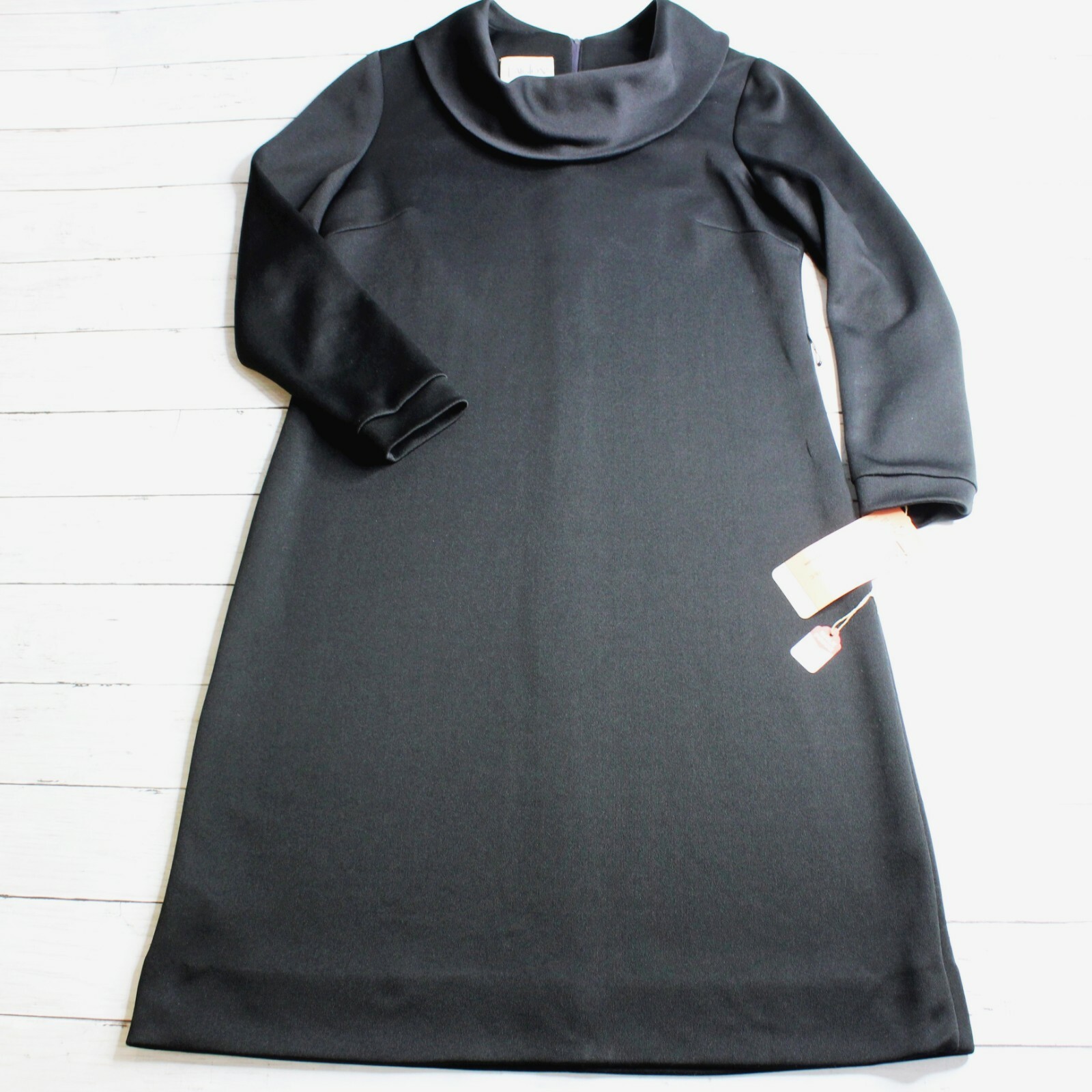 L’Aiglon Original Vintage Women’s Black Classic Polyester Dress Size L XL 18