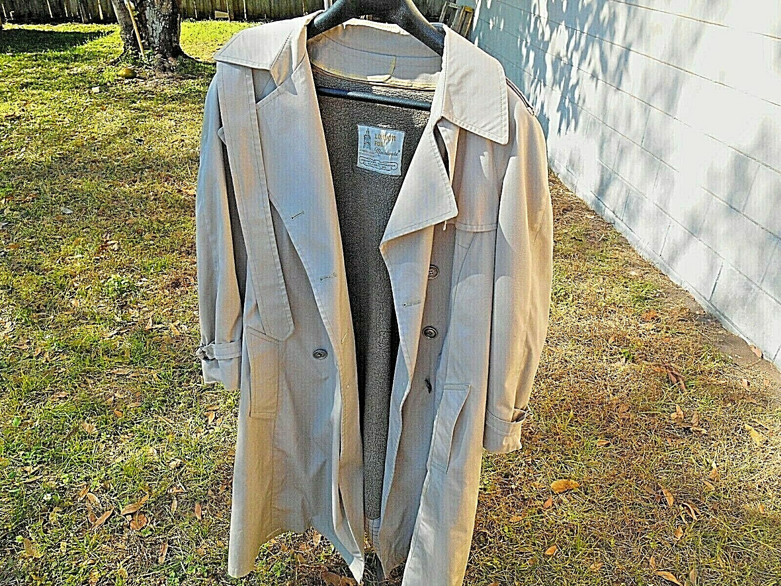 VINTAGE LADIES LONDON FOG MAINCOATS TRENCH COAT WITH ZIPOUT LINER SIZE 14 PETITE