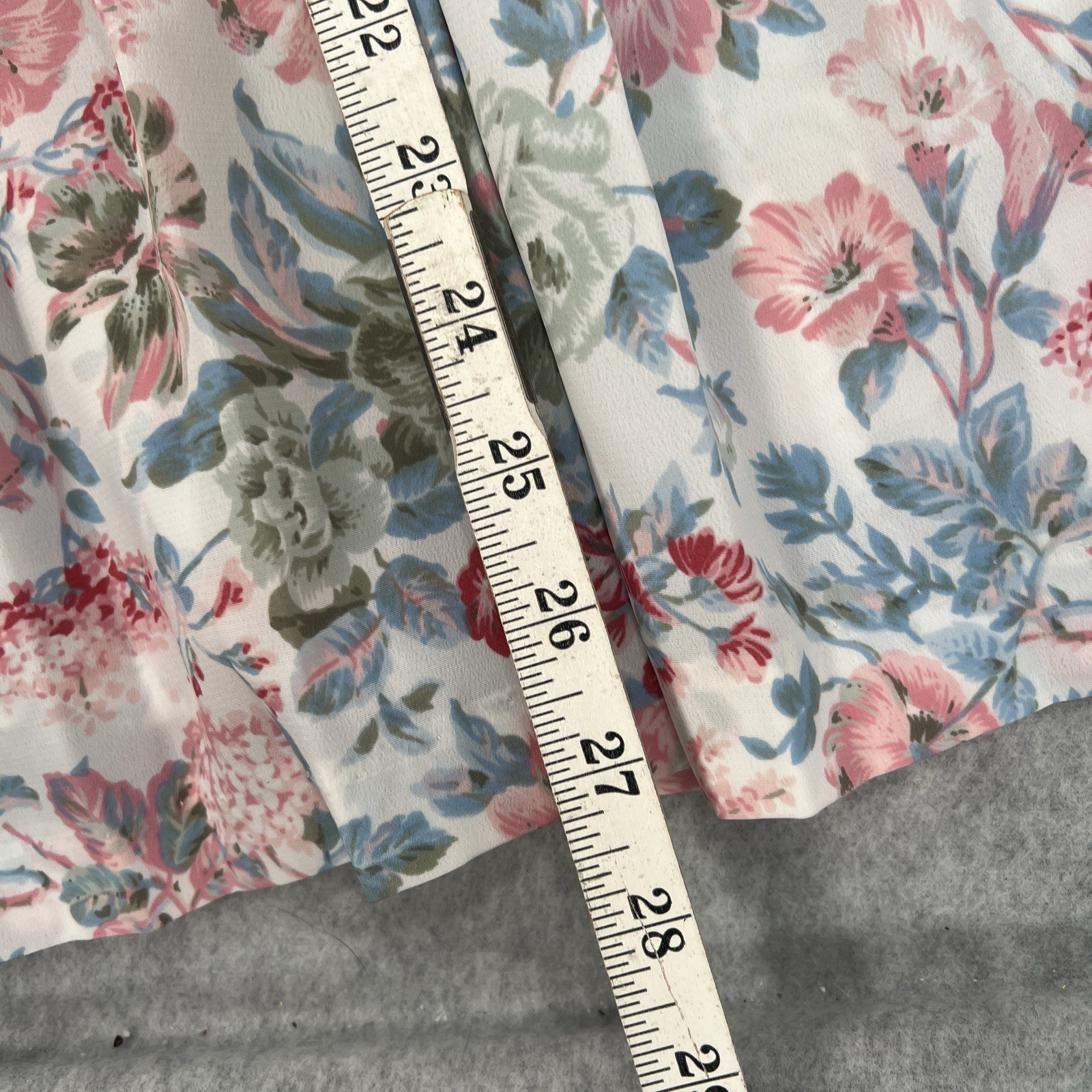 Vintage 80s Pellini Petites by Von Bramlett dress Pink floral 7/8P cottage