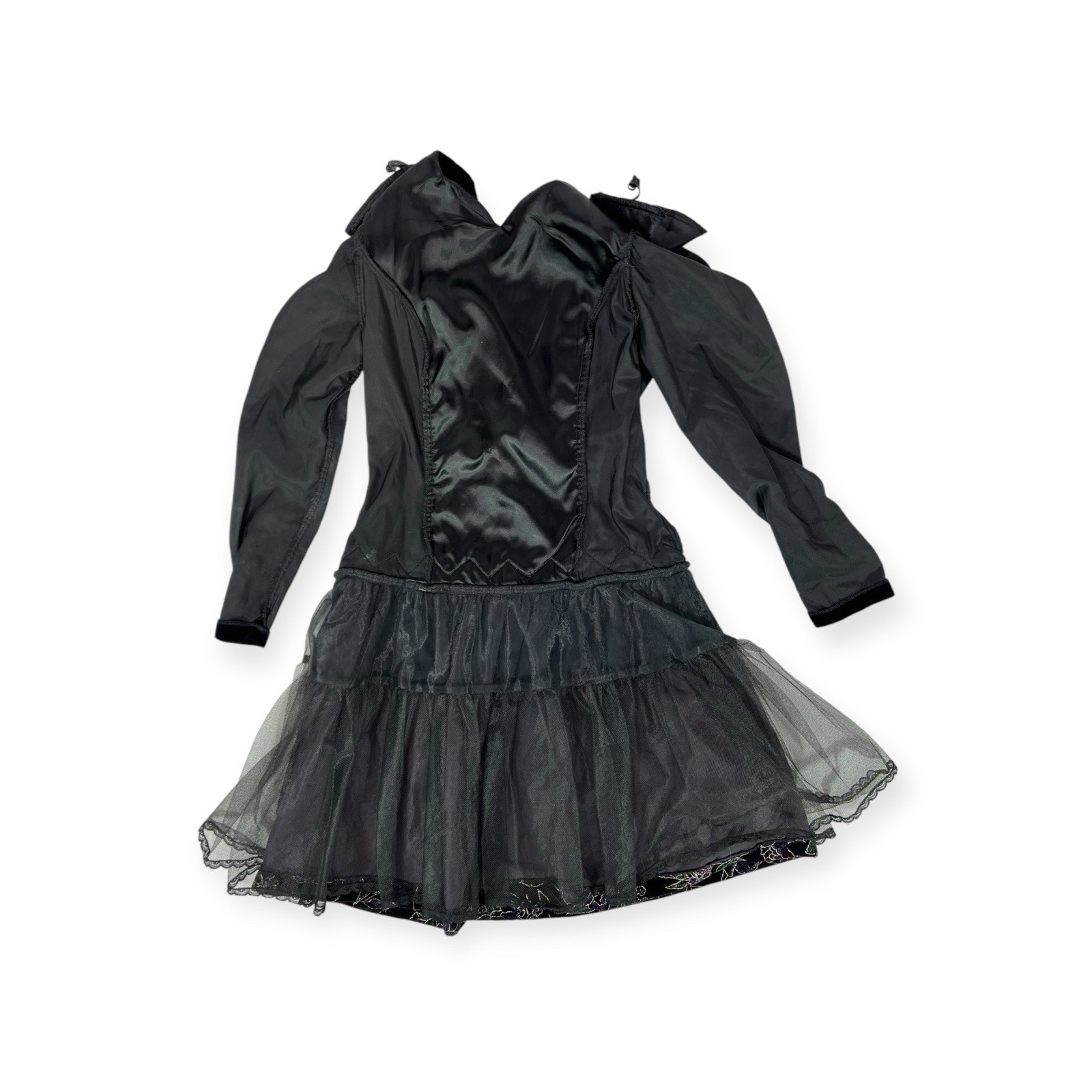 Scott McClintock 8P Prom Cocktail Dress Painted Velvet Whimsigoth Victorian Vamp