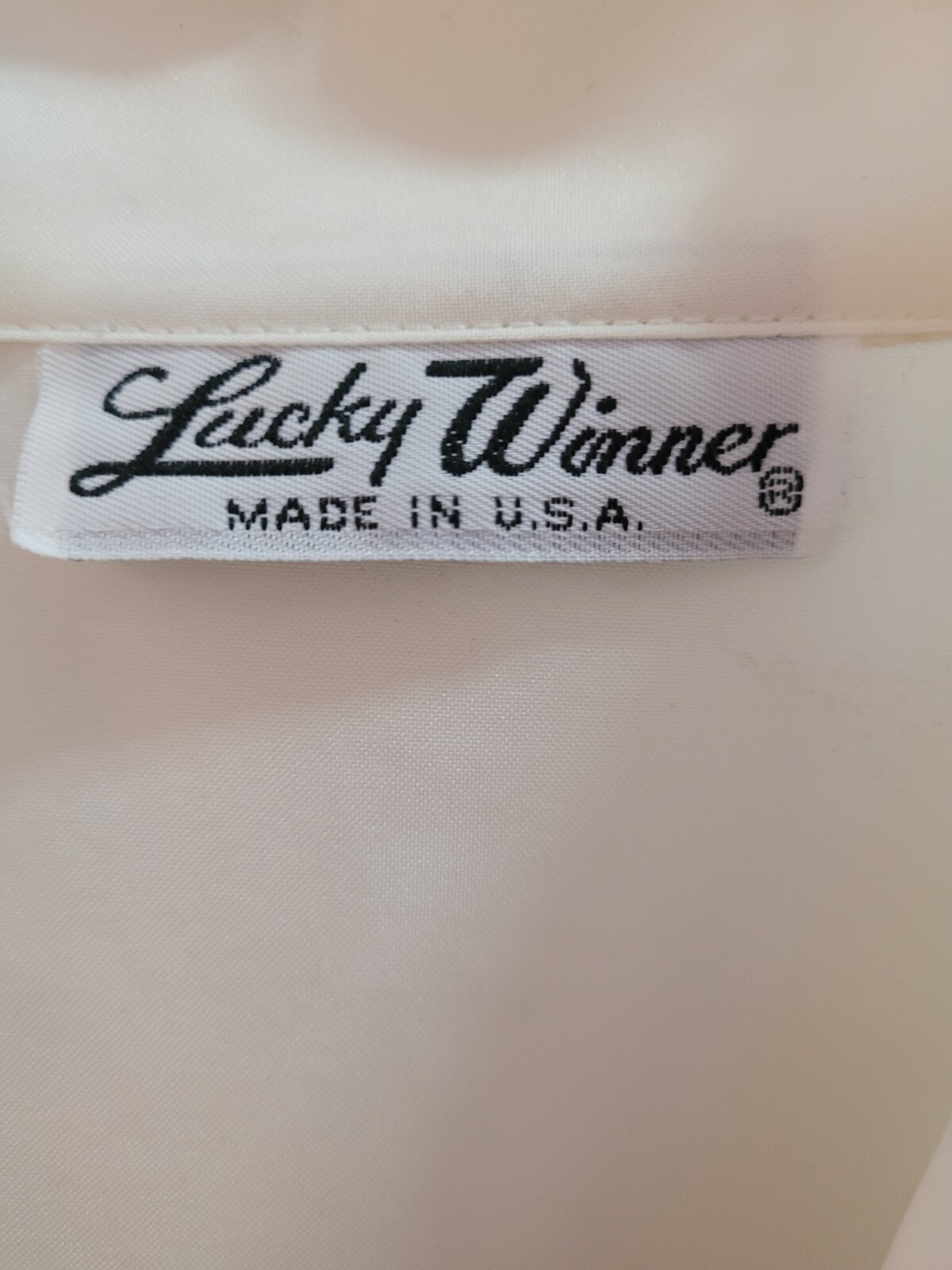 Lucky Winner Button Down Blouse – Cream, Size Large