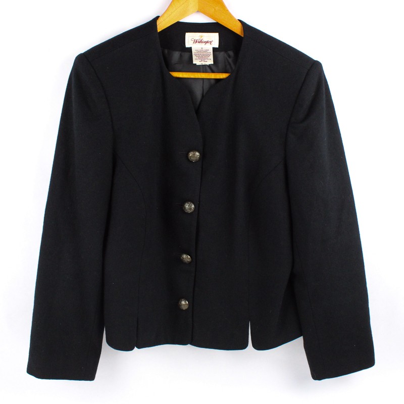 Vintage Worthington Black Wool Blazer Women’s Size 10
