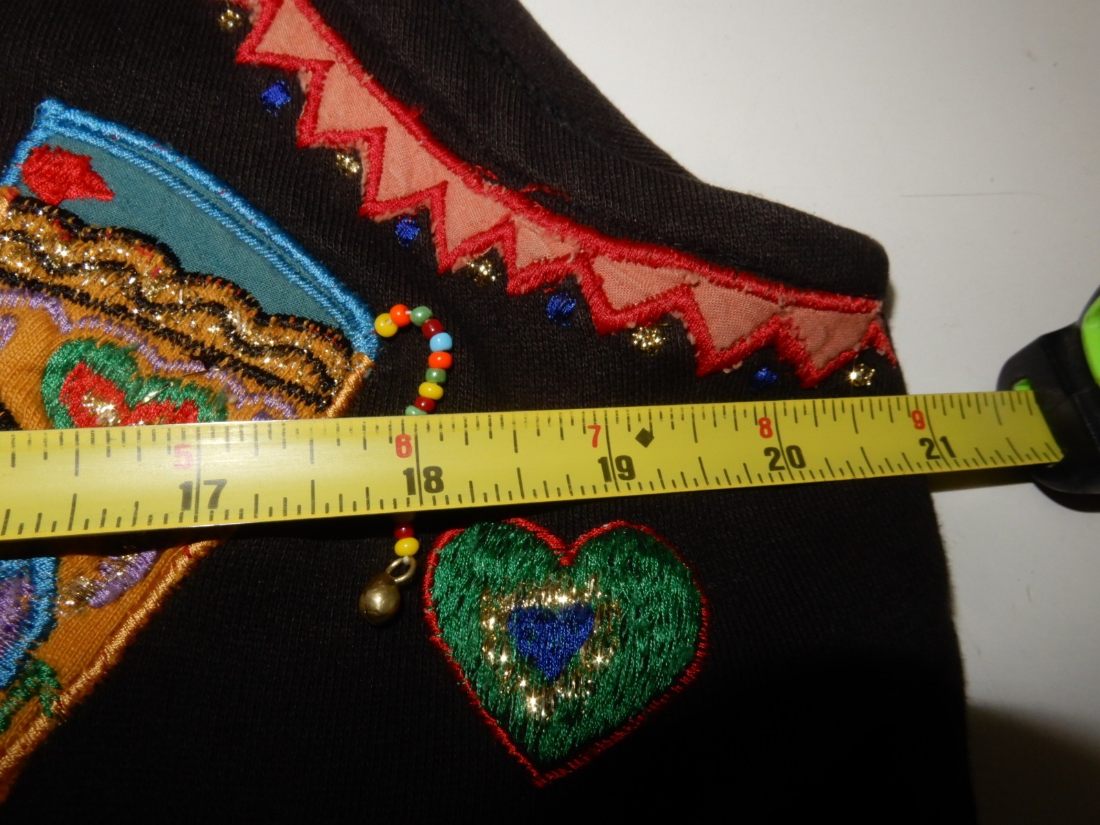 JouJou Fringed Embroidered Beaded Appliquéd Western Cowgirl Vest M/L