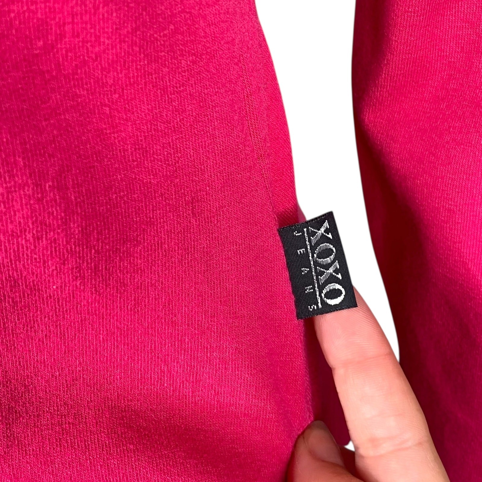 Vtg Y2K XOXO Magenta Beaded Top M | Lizzy McGuire Coded Kidcore Aesthetic