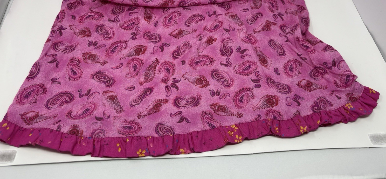 Vintage Dressing Clio Maxi Dress Grandma Pink Paisley Peasant Cottagecore Sz S