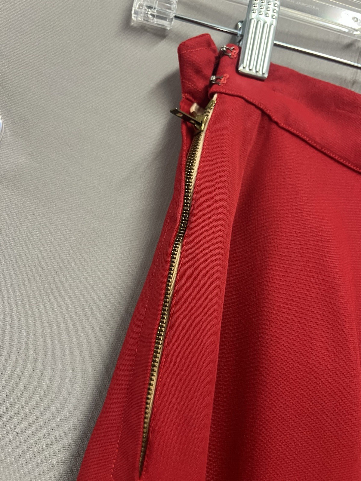 1940’s Red Gabardine Skirt And Vest