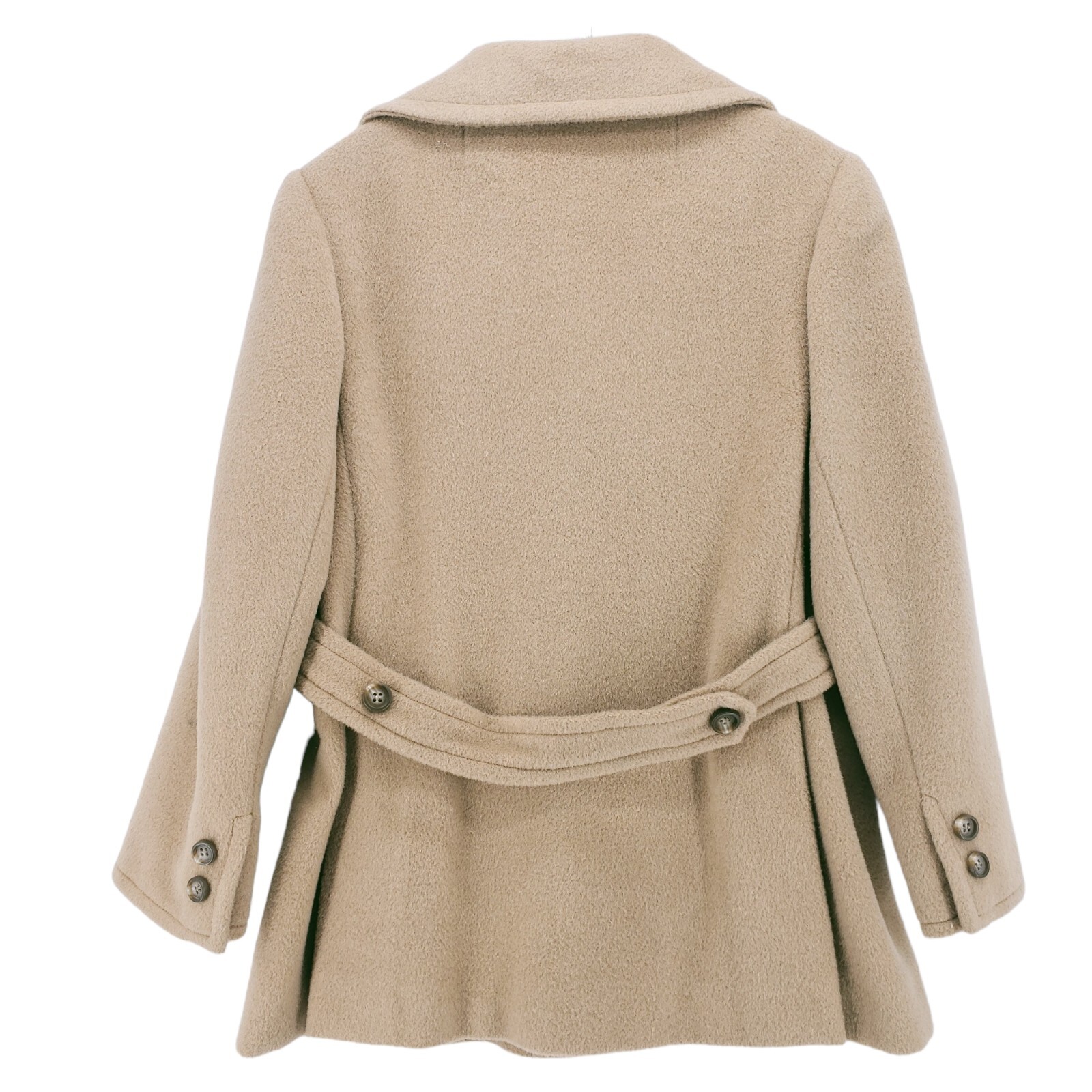 Vtg Lord Taylor Sports And Country Clothes Beige Tan Pea Coat Size MEDIUM?