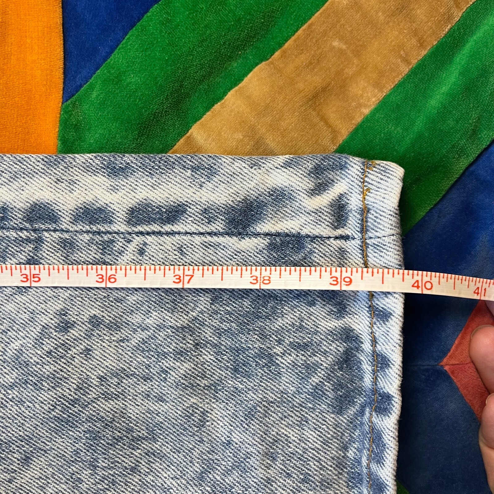 Lot 2 Vintage Levis Jeans Acid Washed Blue Student Fit 701 Dark Blue 505 90s 27