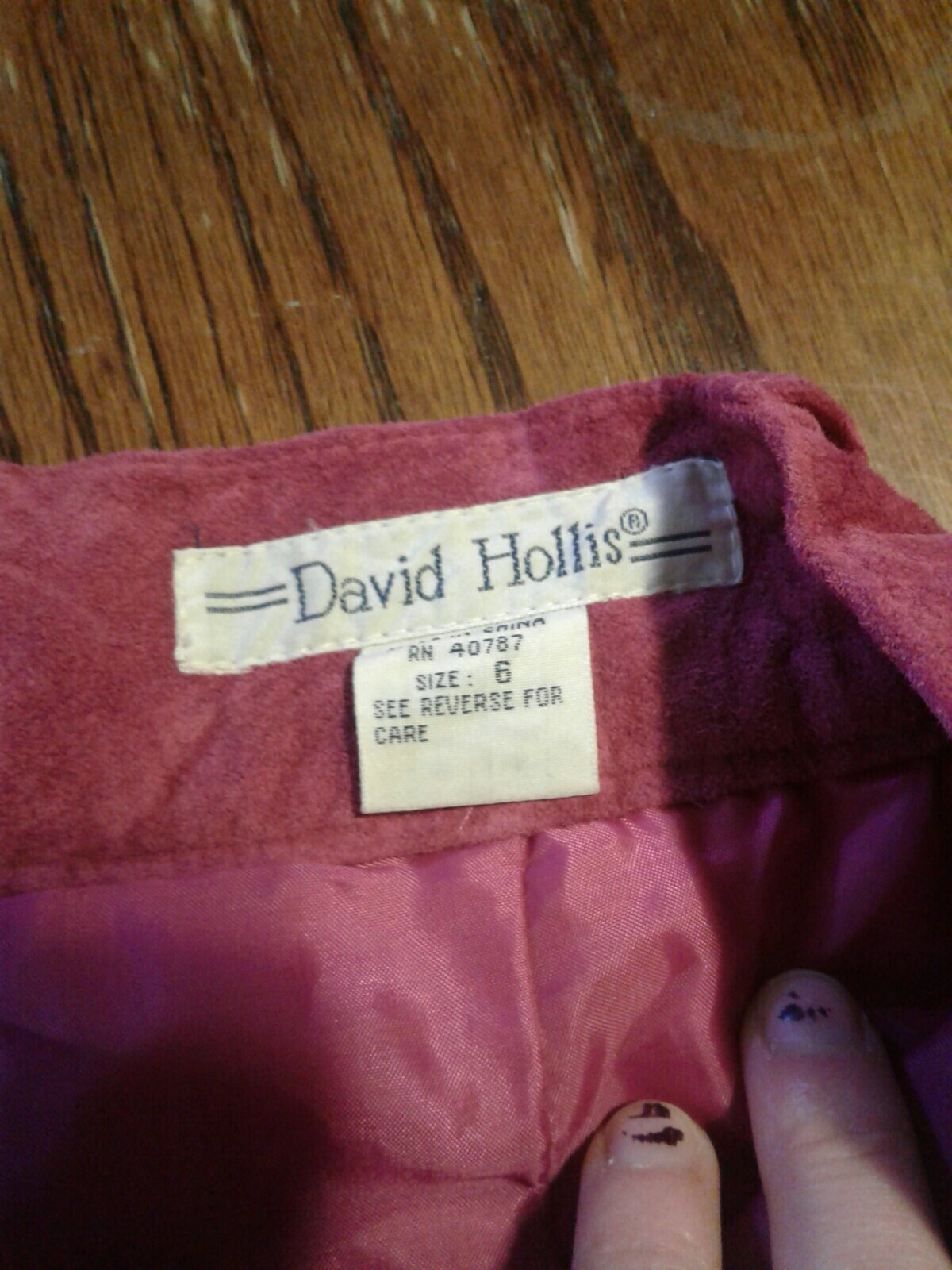 Vintage David Hollis Purple Shorts Size 6 (cb34)