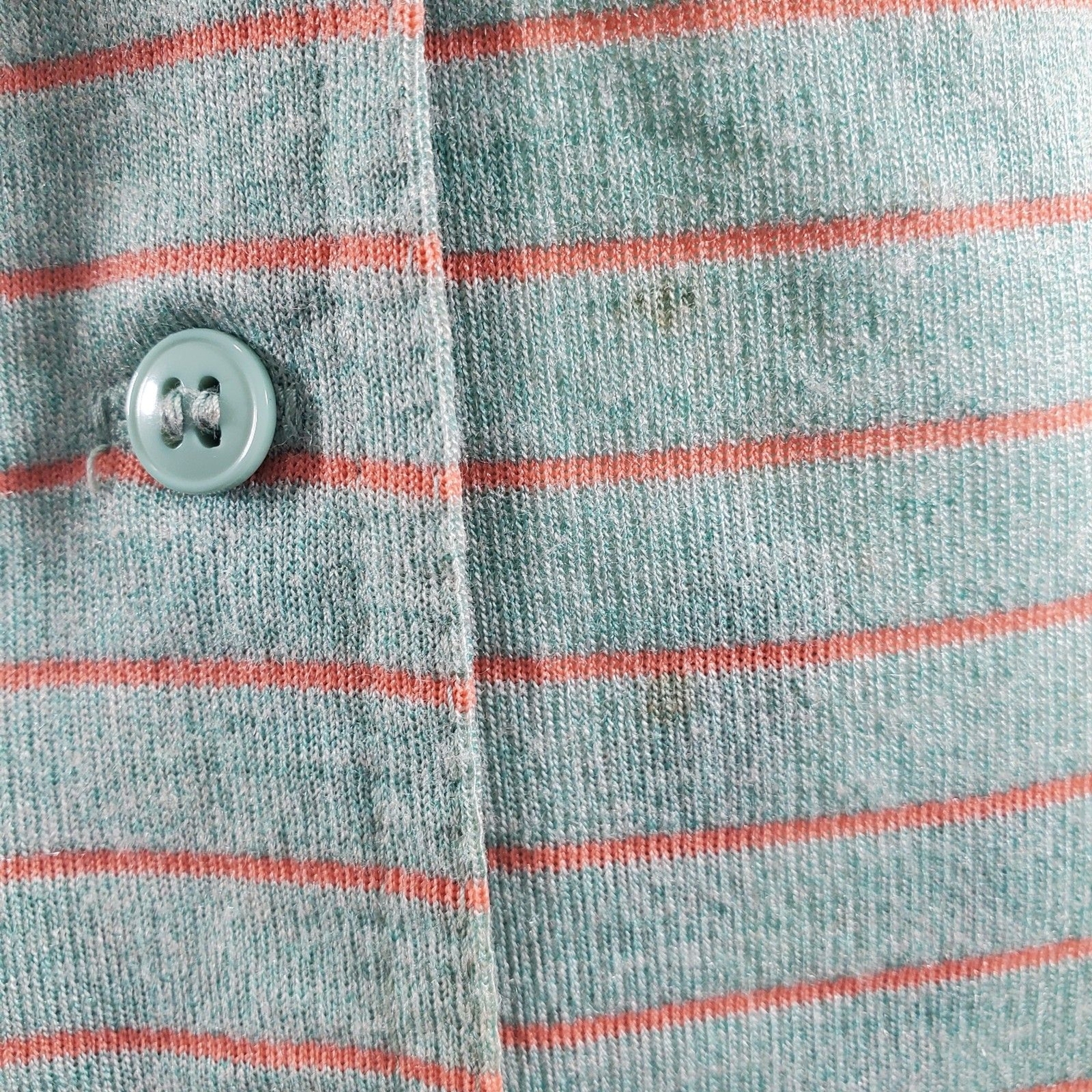 38 Vintage Leslie Fay Knit Rayon Button Up Dress Short Cap Sleeve Square Neck