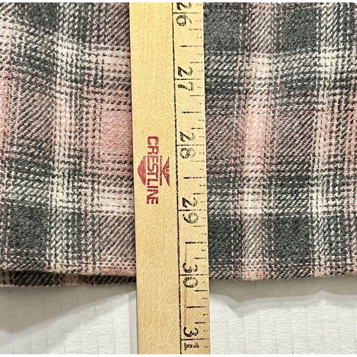 Vintage Pendleton Skirt 6P Pink Grey Plaid Wool Pleated Midi 90s Made in USA