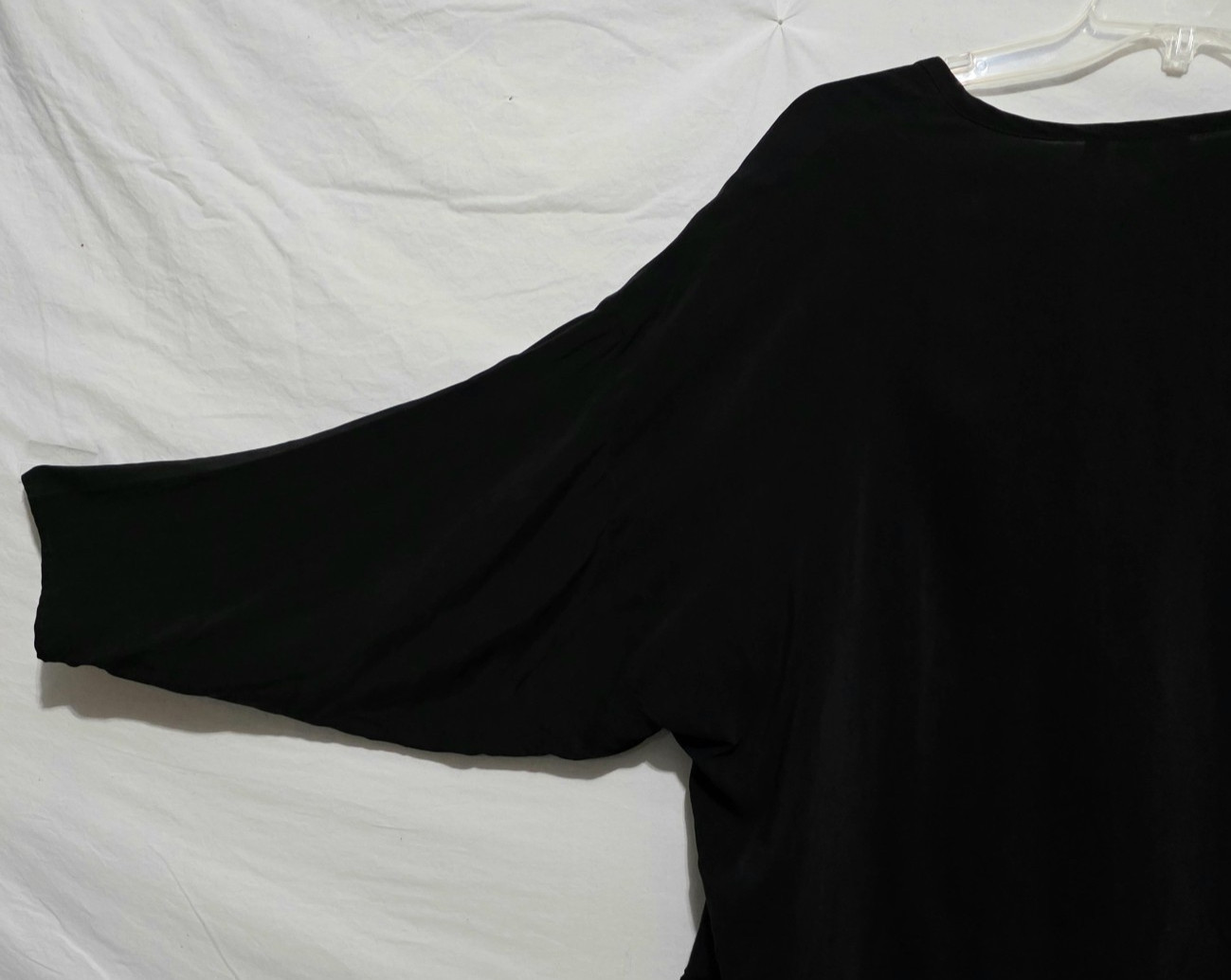 SU-ZEN OS Fits L thru 2X Tunic Top Black Silky Whimsigoth Fairy Grunge ’90s
