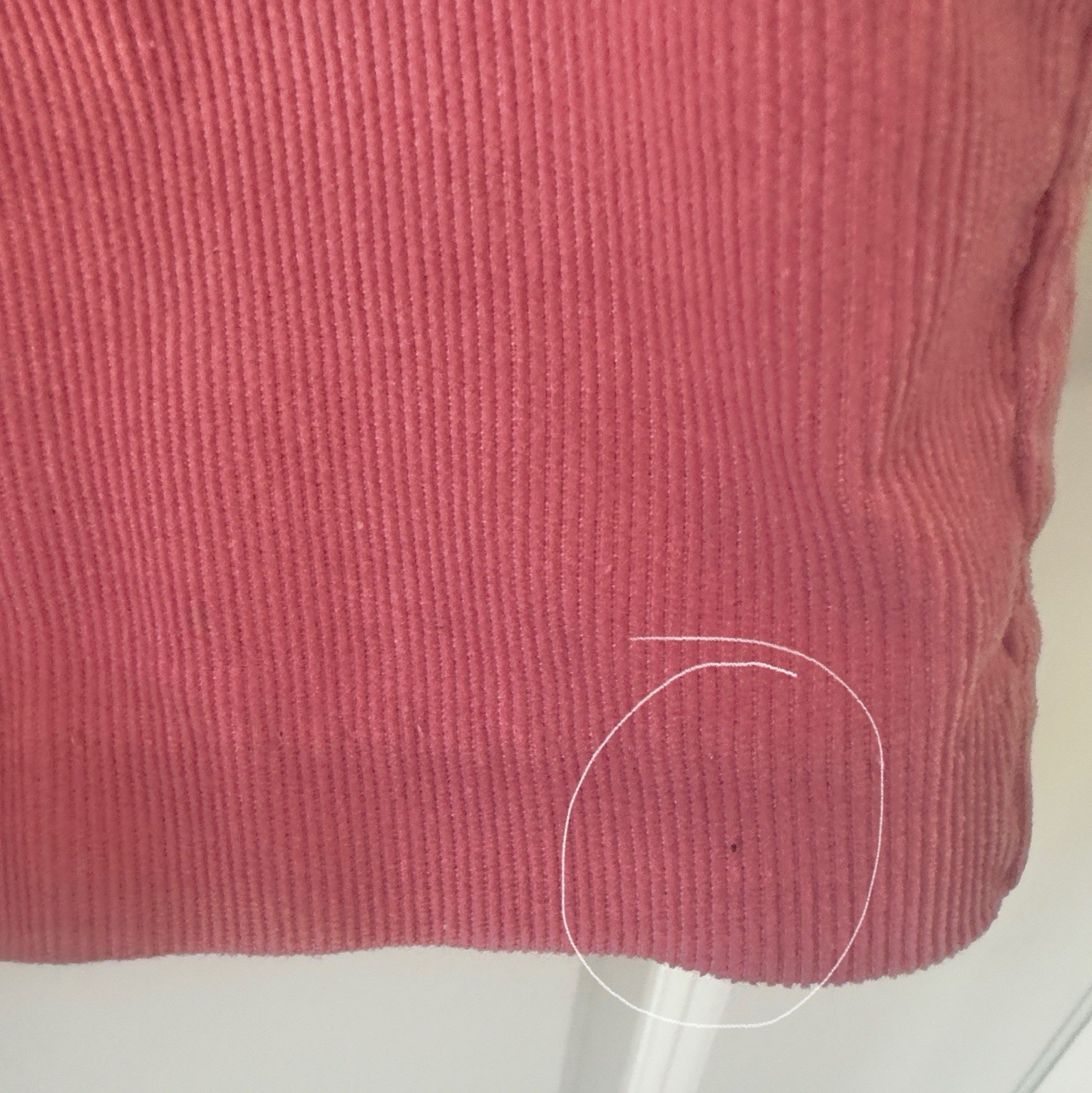 Early 1980s VTG Blair Pink Classic Corduroy Pants Size 14 Pull On Elastic Waist