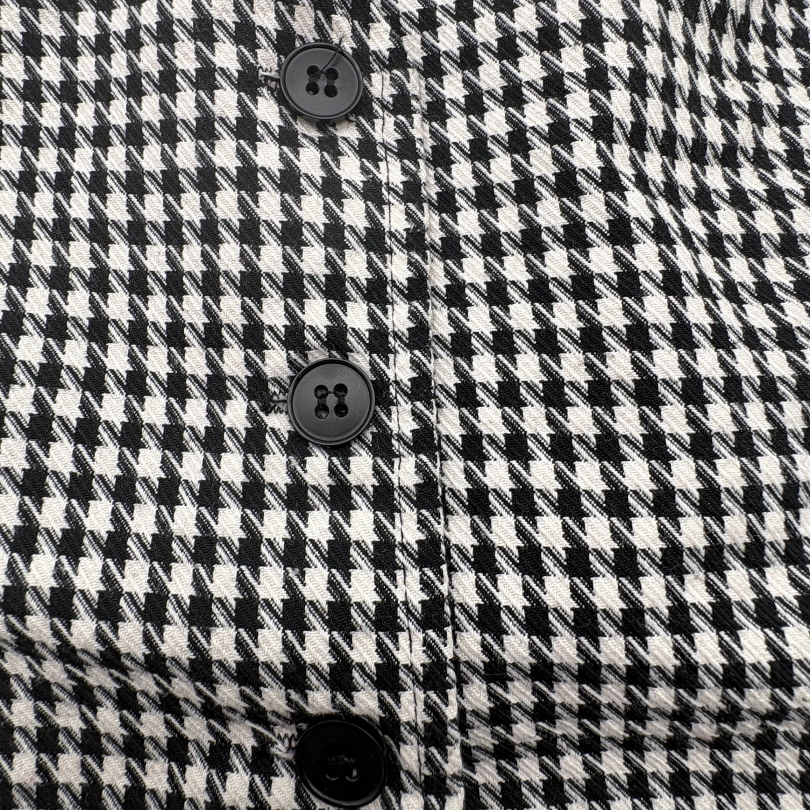 VTG JG Petite Joyce Houndstooth Vest Black White Button Front Waistcoat 11-12