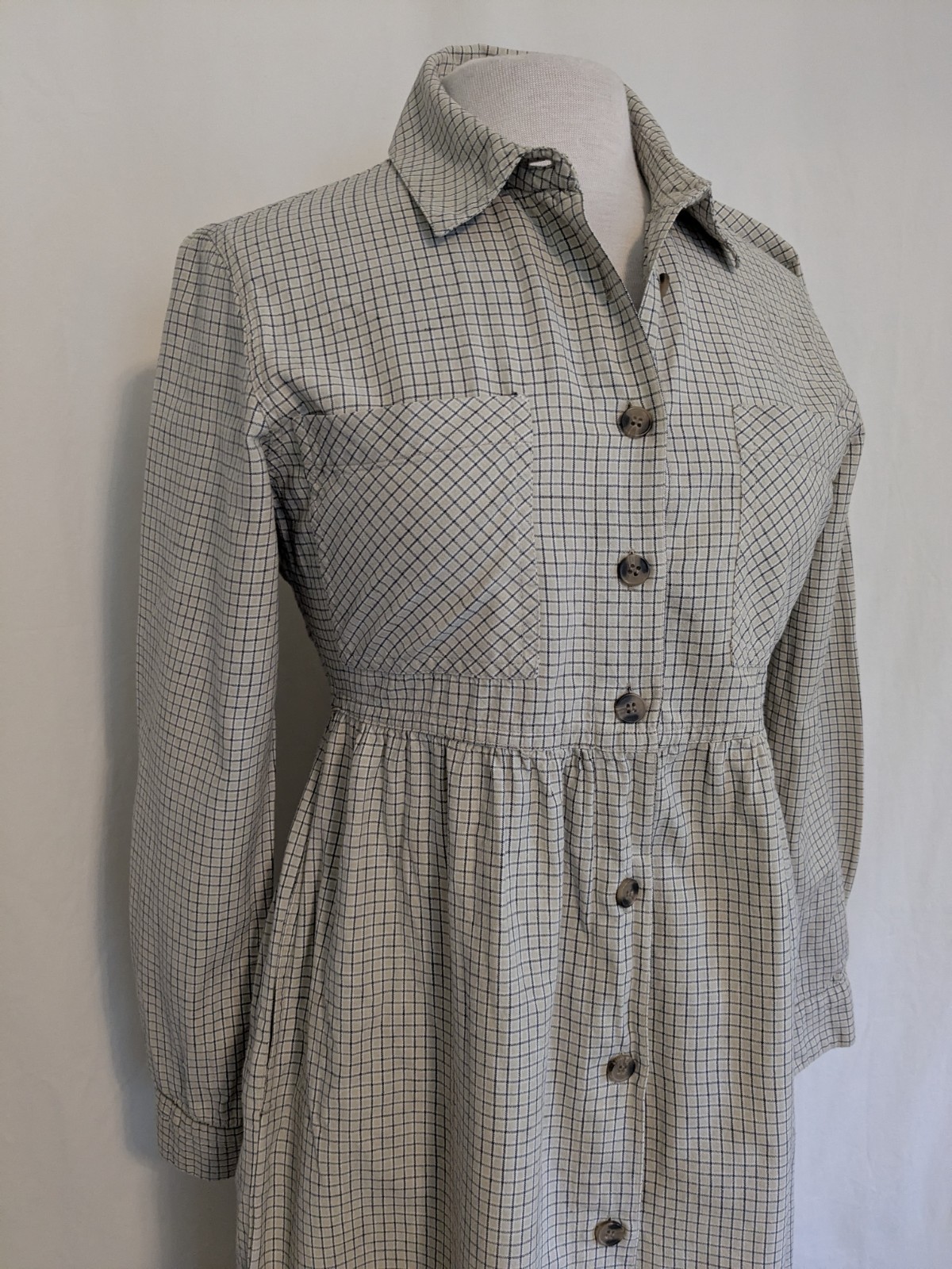 Vintage J G Hook Jumper Dress Button Down Front Sz 8 Petite 90s