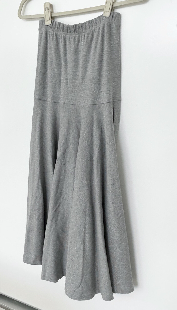 Vintage Molto Fino S Cotton Skirt Heather Gray Fit And Flare 30s Style