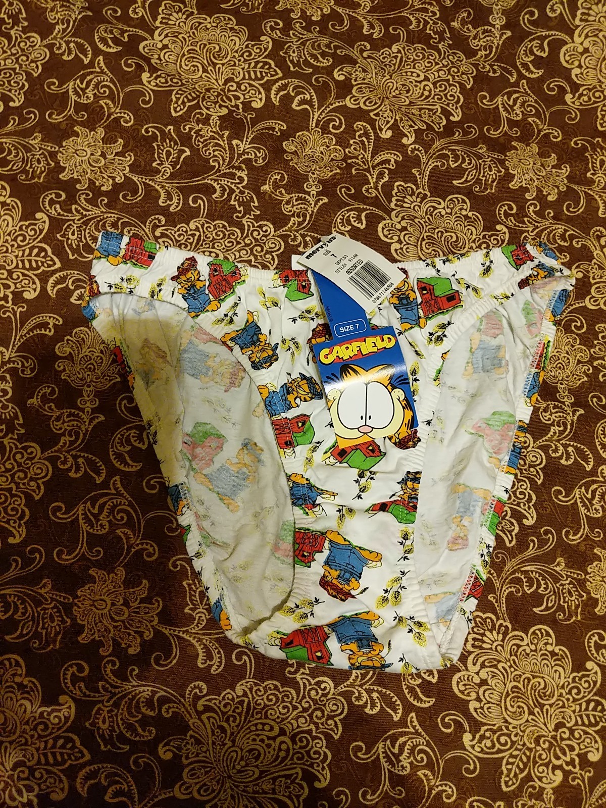 Vintage Mervyn’s Garfield Cotton Bikini Panties Size 7