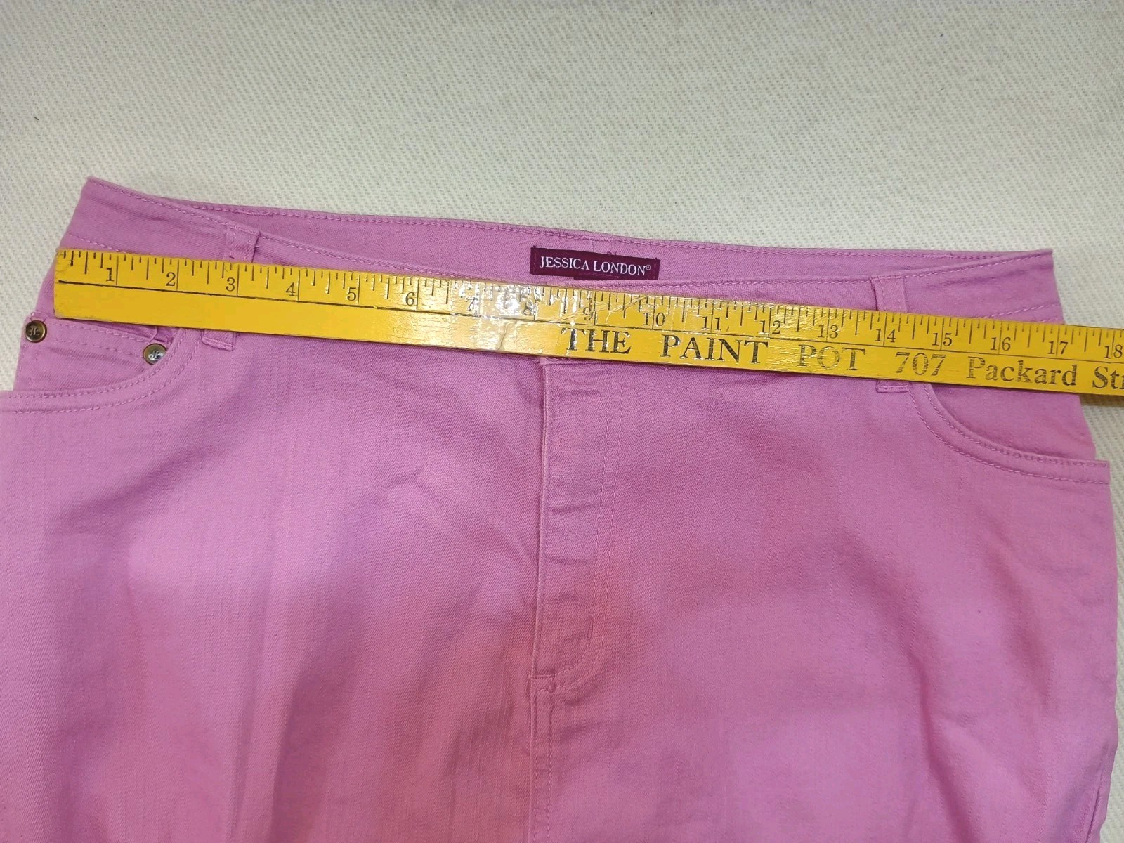 Jessica London Stretch Pencil Skirt Women’s Sz 12 Lavendar Pencil 34″W 23″L