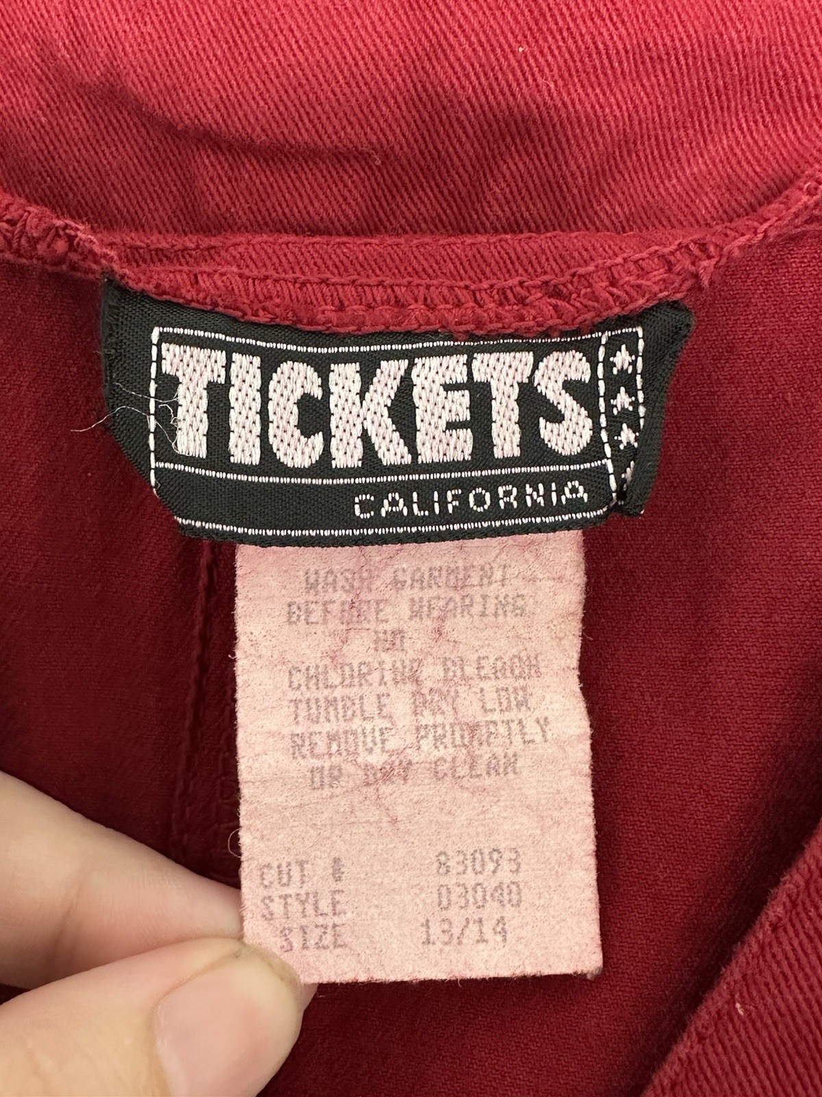TICKETS Vtg Denim Dress 90s Sleeveless Cotton Button Up Front Maxi Size 13/14