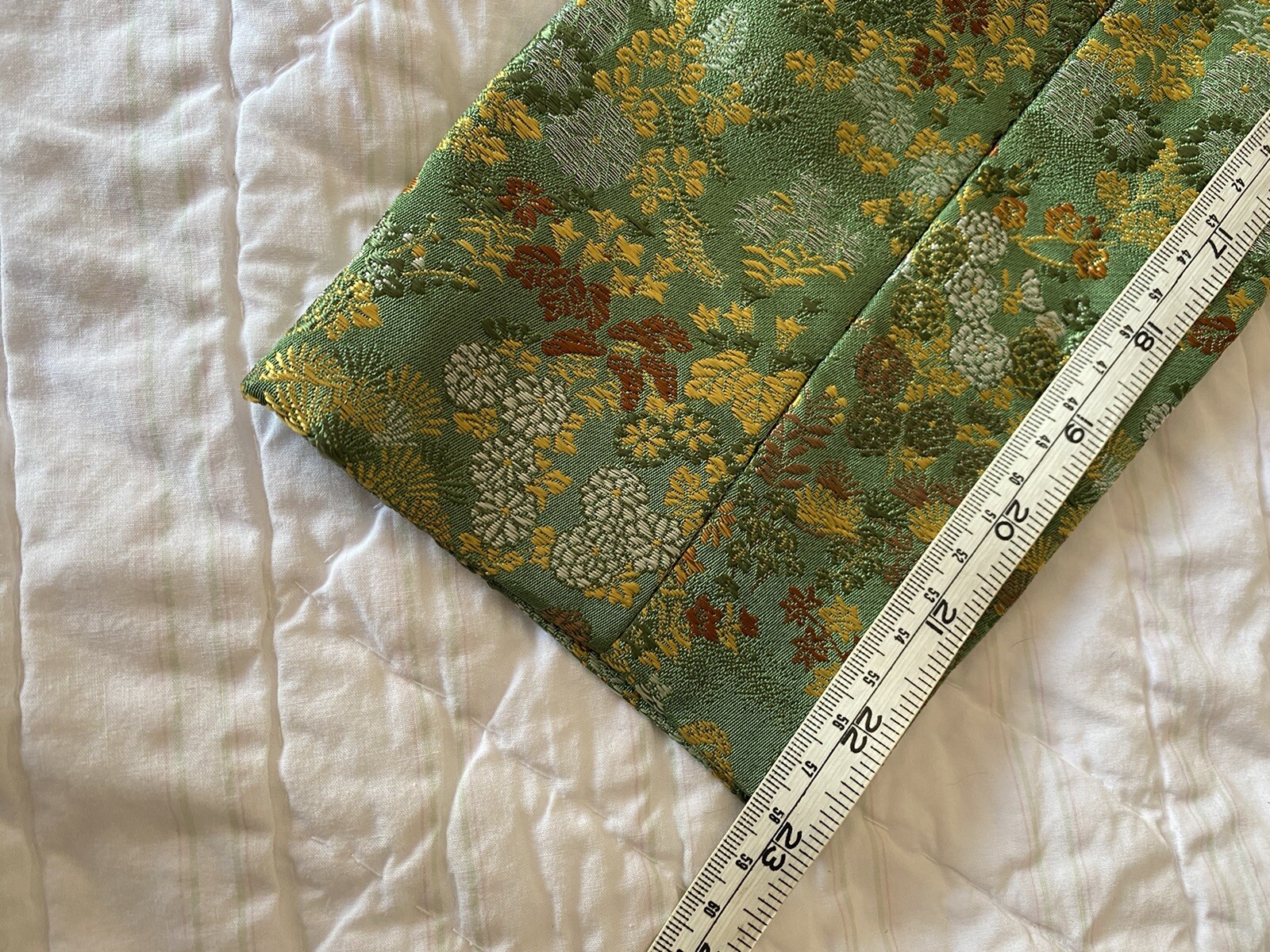 Vintage 1960’s Hand Tailored 2 Pc. Asian Brocade Neru Collar Suit