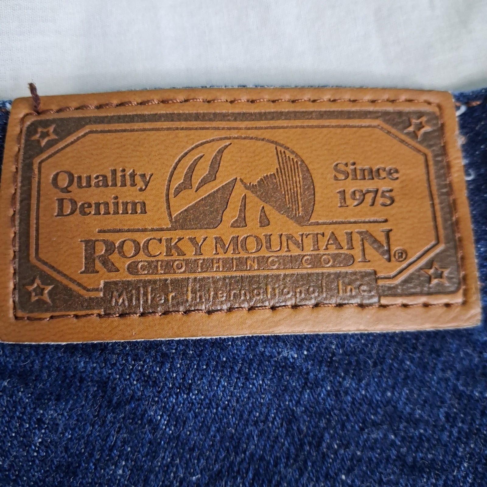 Rocky Mountain Clothing Co Rockies Jeans High Rise Western Dark Wash 32 Long VTG