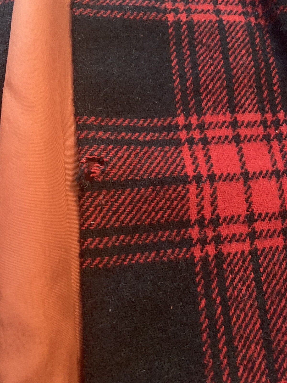 Mod Vintage Tartan Red Plaid Wool Queen Of Capes Country Place Jacket Shawl