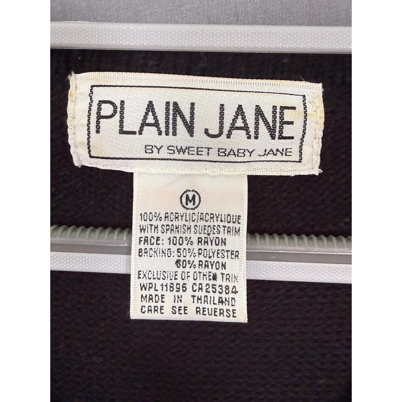 Plain Jane Vintage Western Fringe Studded Knit Midi Dress Black Tassel Size M