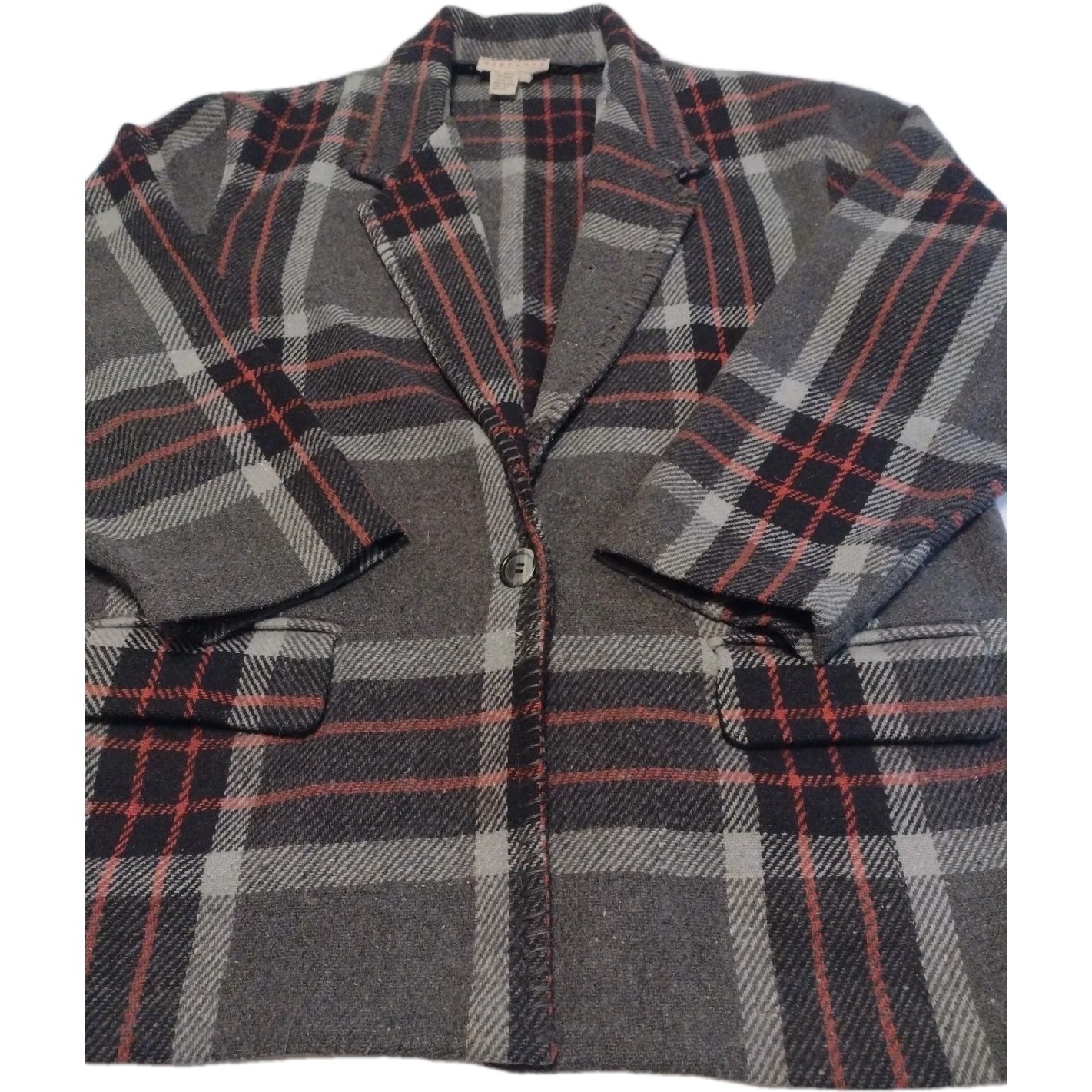 Vtg Carol Horn Workshop Knitted Wool Jacket Cardigan Multicolor India