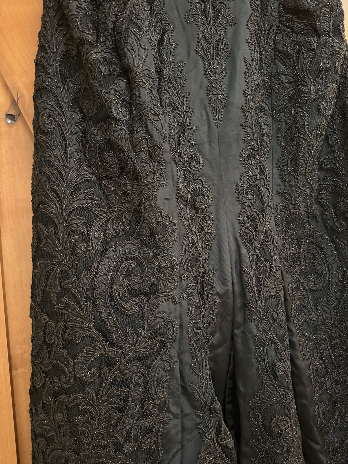 Antique Edwardian Victorian Black Mourning Cape Jacket Beaded Intricate Beadwork