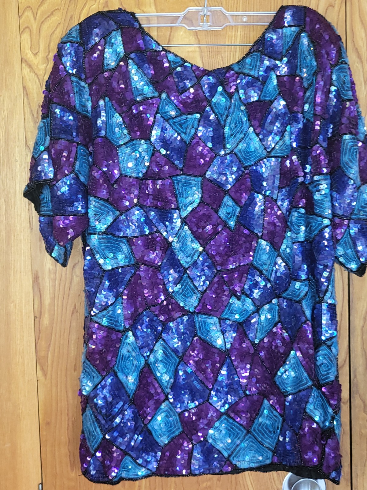 NWT Vintage 1980’s Jean For Joeseph Le Bon Sequined Blouse