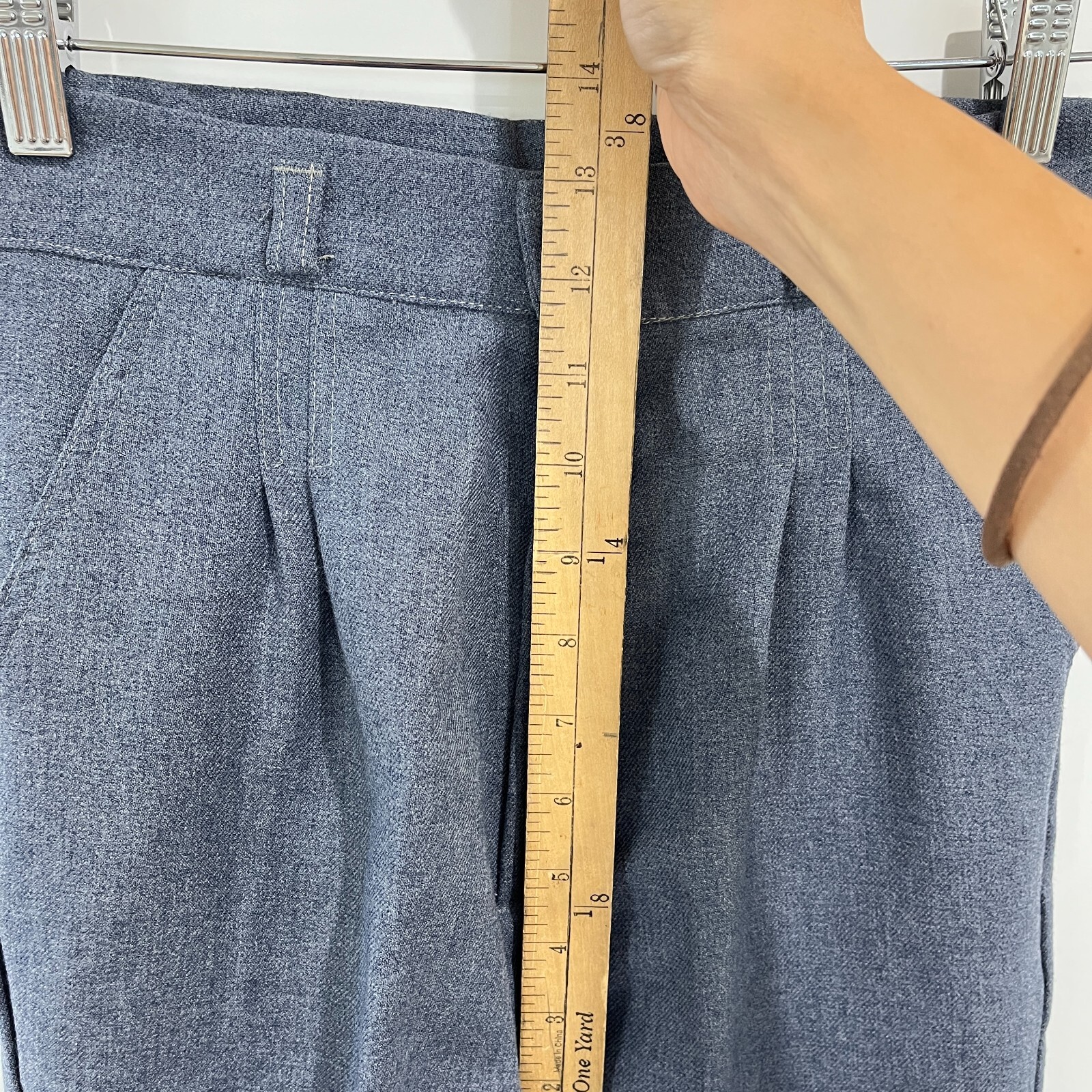 Vintage 70s Made In California Pleated High Waist Pants Deadstock NEW Size XS