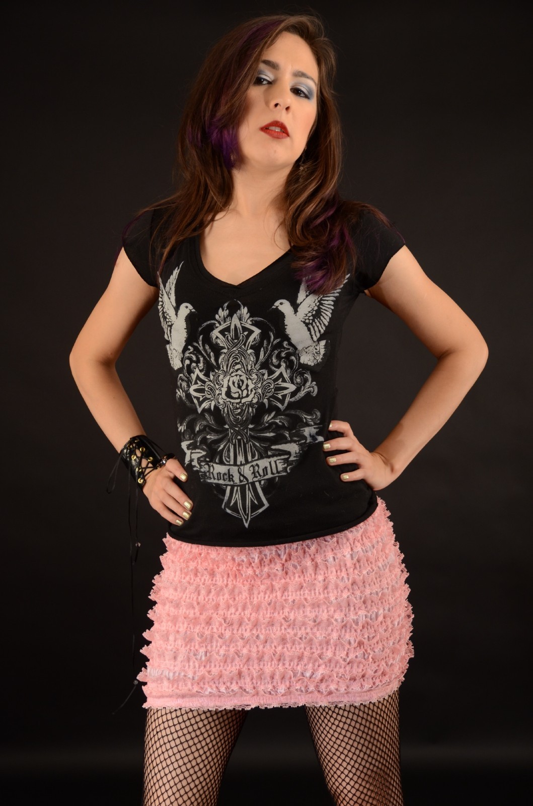 Sams Ultra Feminine Lace Pettislip Miniskirt – Pink