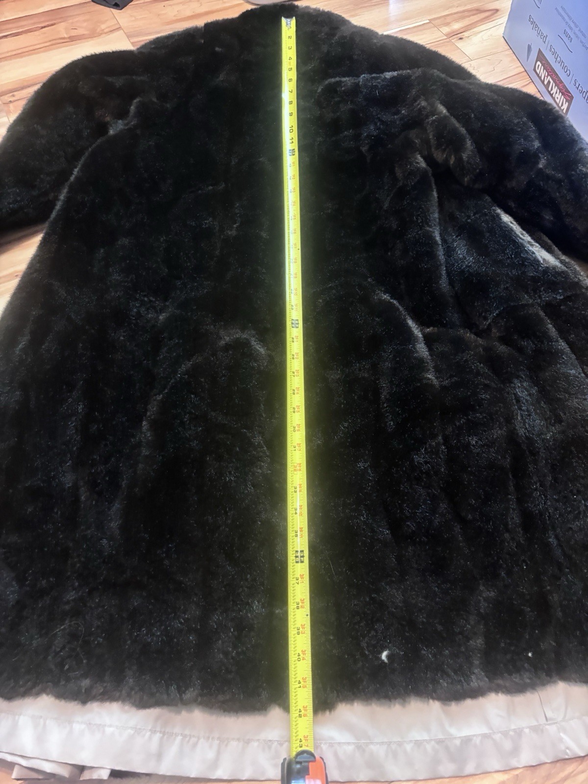 VINTAGE Sportowne Futur Women Faux Fur Coat Reversible Raincoat Jacket Sz 12? L?