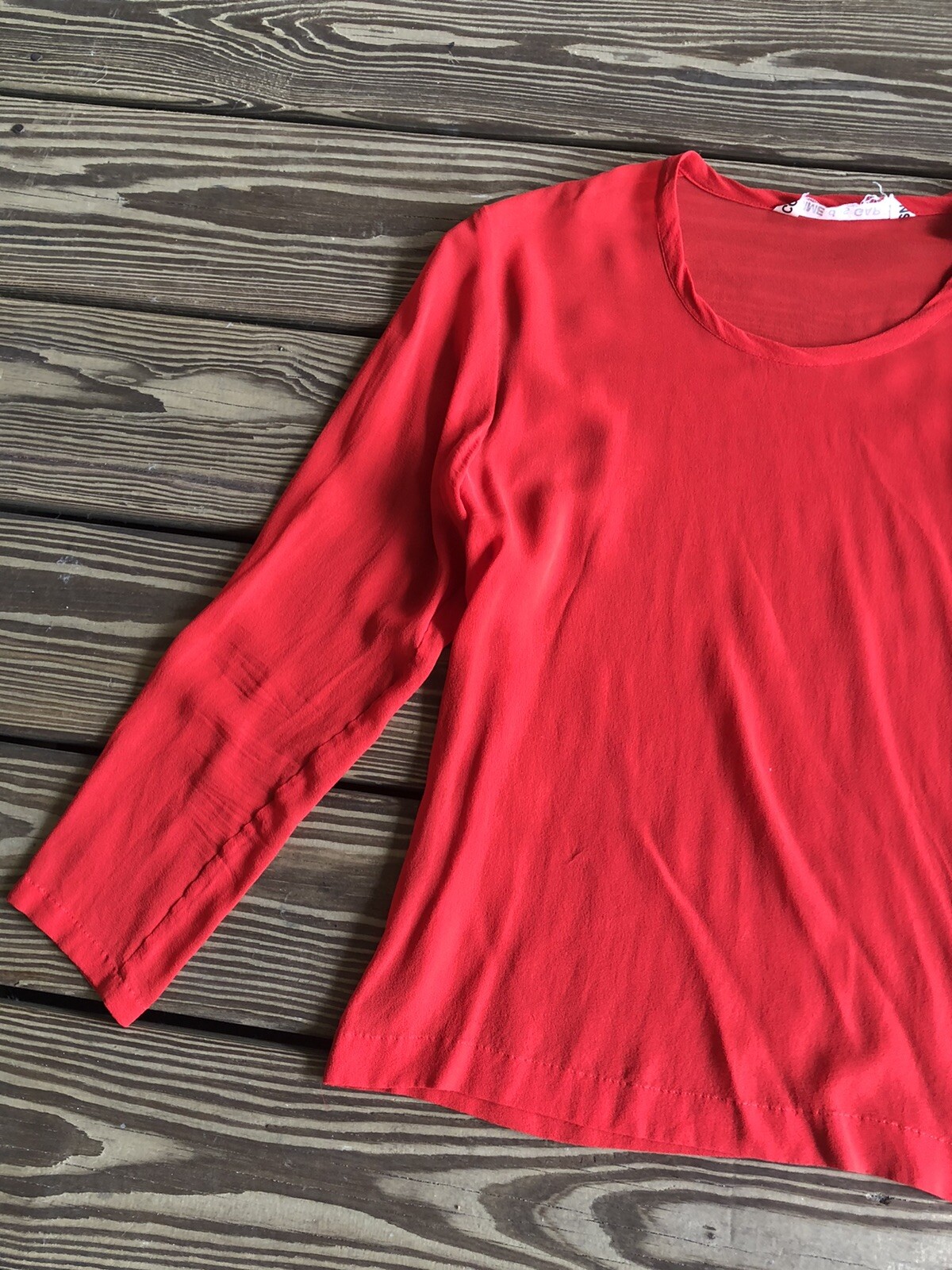 Comme des Garcons Red Blouse