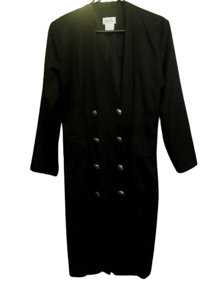 VINTAGE BLACK DRESS BY WHISTLES SIZE 12