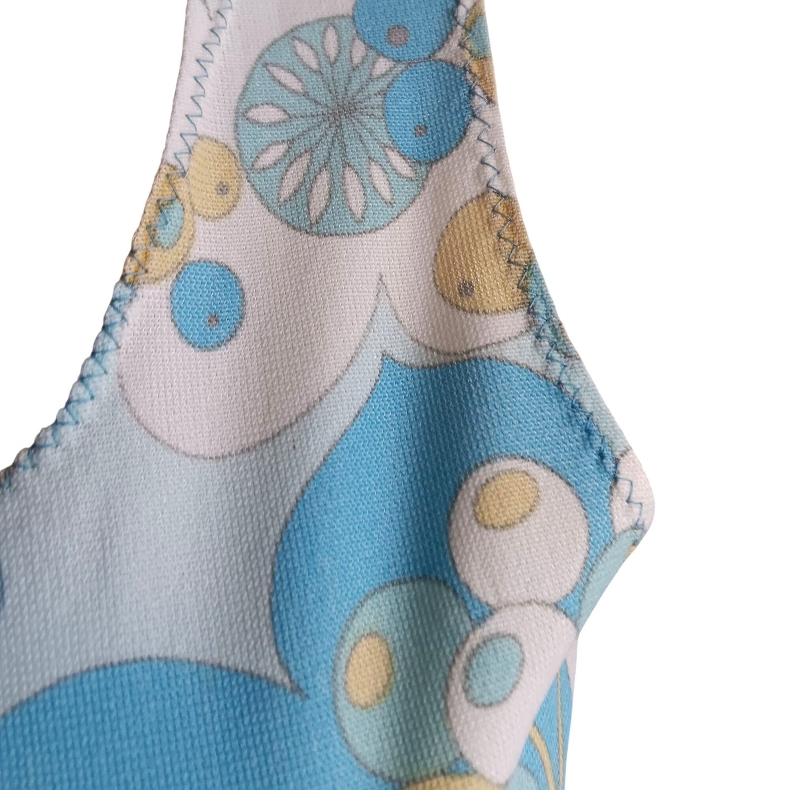 Stretch Knit Psychadelic Small Vintage Top 1960’s 1OF1 Handmade Flower Tank Top