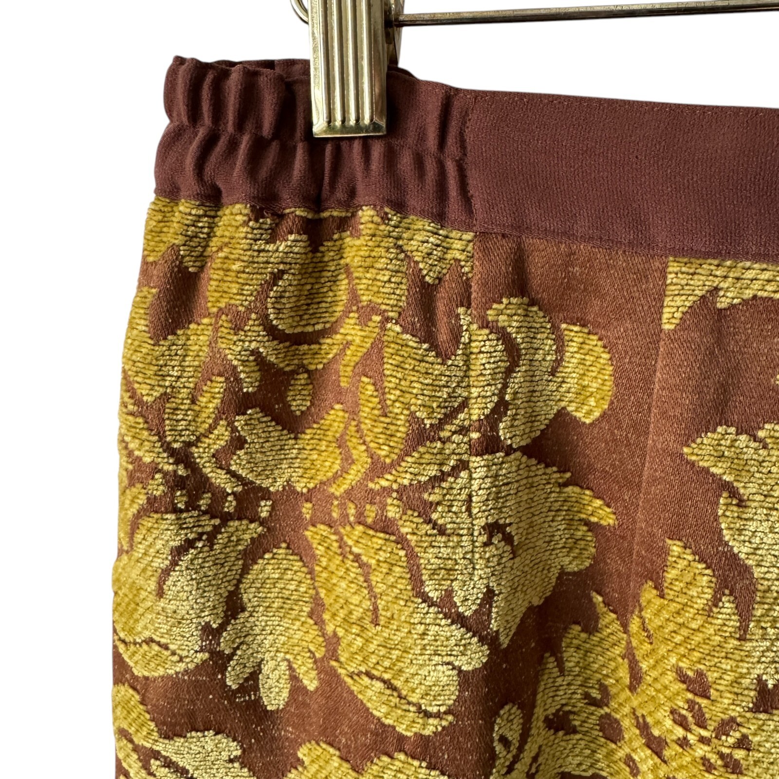 Vintage Donna Vinci Couture Pencil Straight Skirt 8 Tapestry Textured Lined W30″