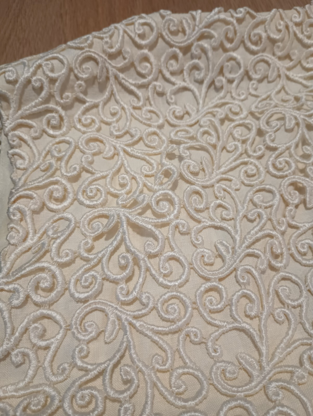 Vtg 80s BONNIE STRAUSS Soutache Embroidery Overlay Ivory Waistcoat Vest Top 6, M