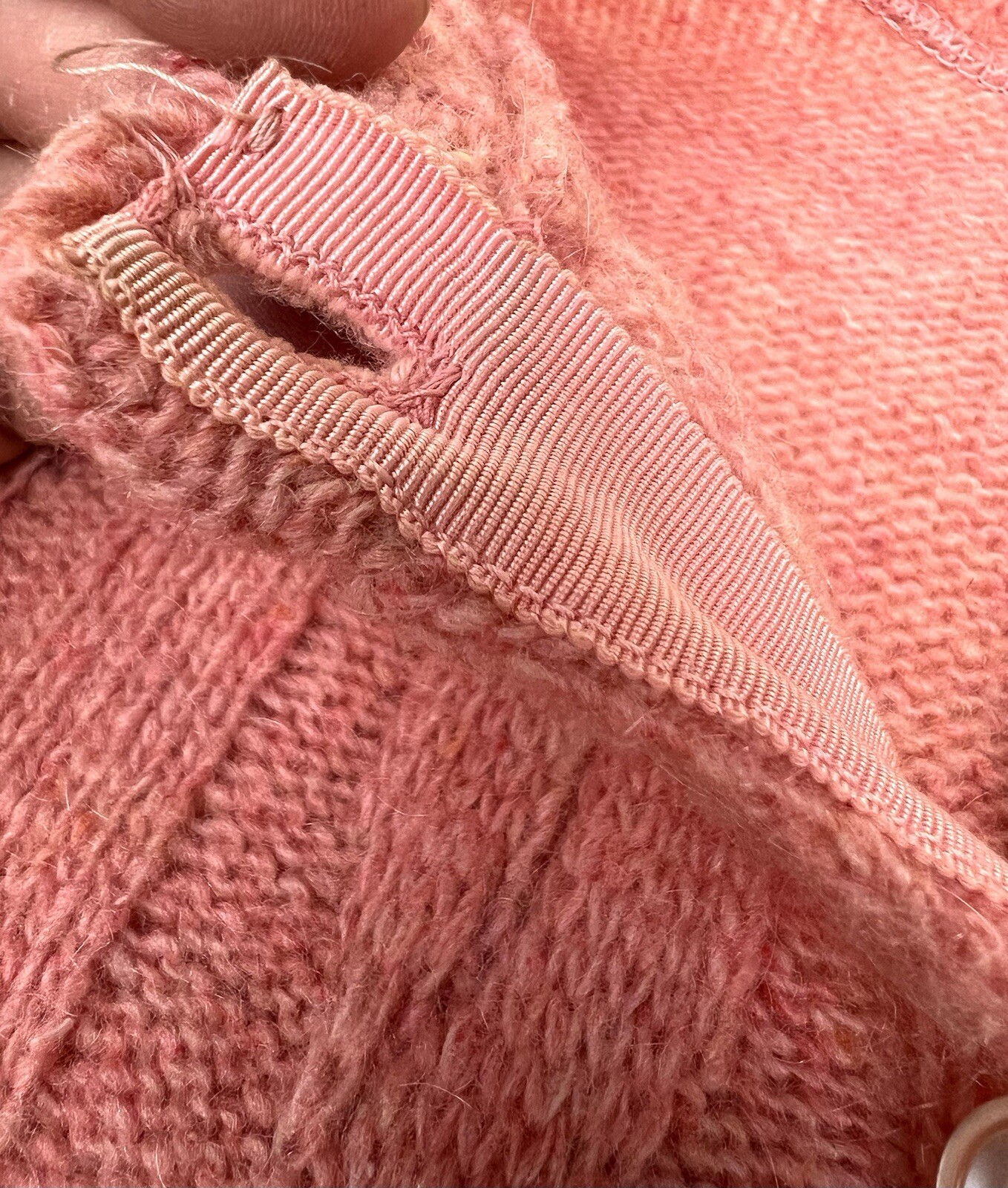 VTG 60’s Kenwyn Women’s Sweater Button Up Cardigan Medium Pink/Peach Librarian