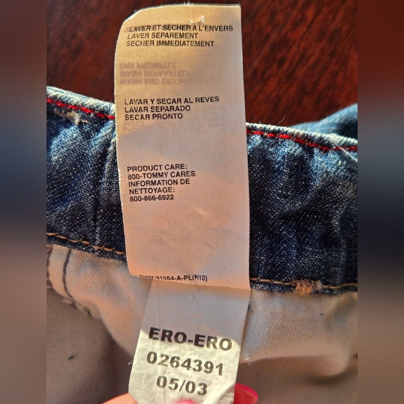 VTG Tommy Hilfiger Y2K High Rise Straight Leg Jeans Side Zip Ankle Size 12