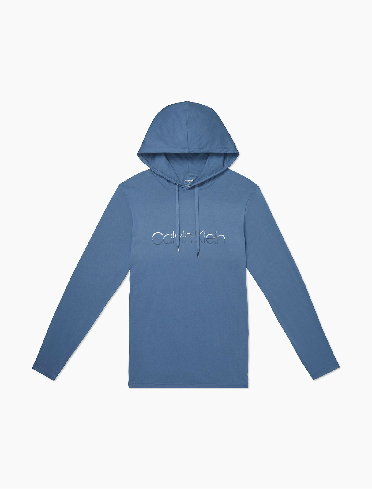 Calvin Klein Unisex Sleepwear Fade Logo Pullover Hoodie, Vintage Indigo, Large