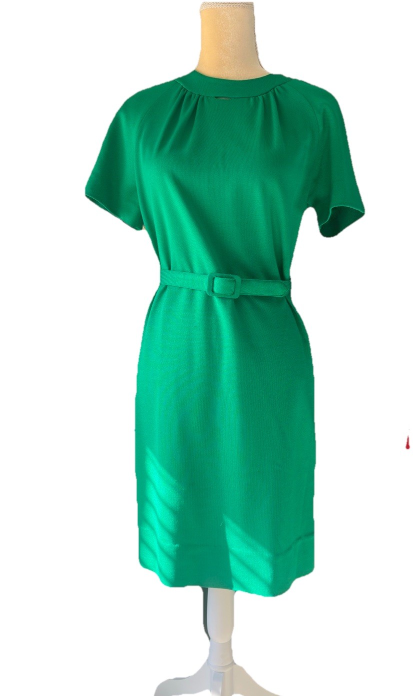 Allison Ayers Vintage Secretary Dress Size 12 Green