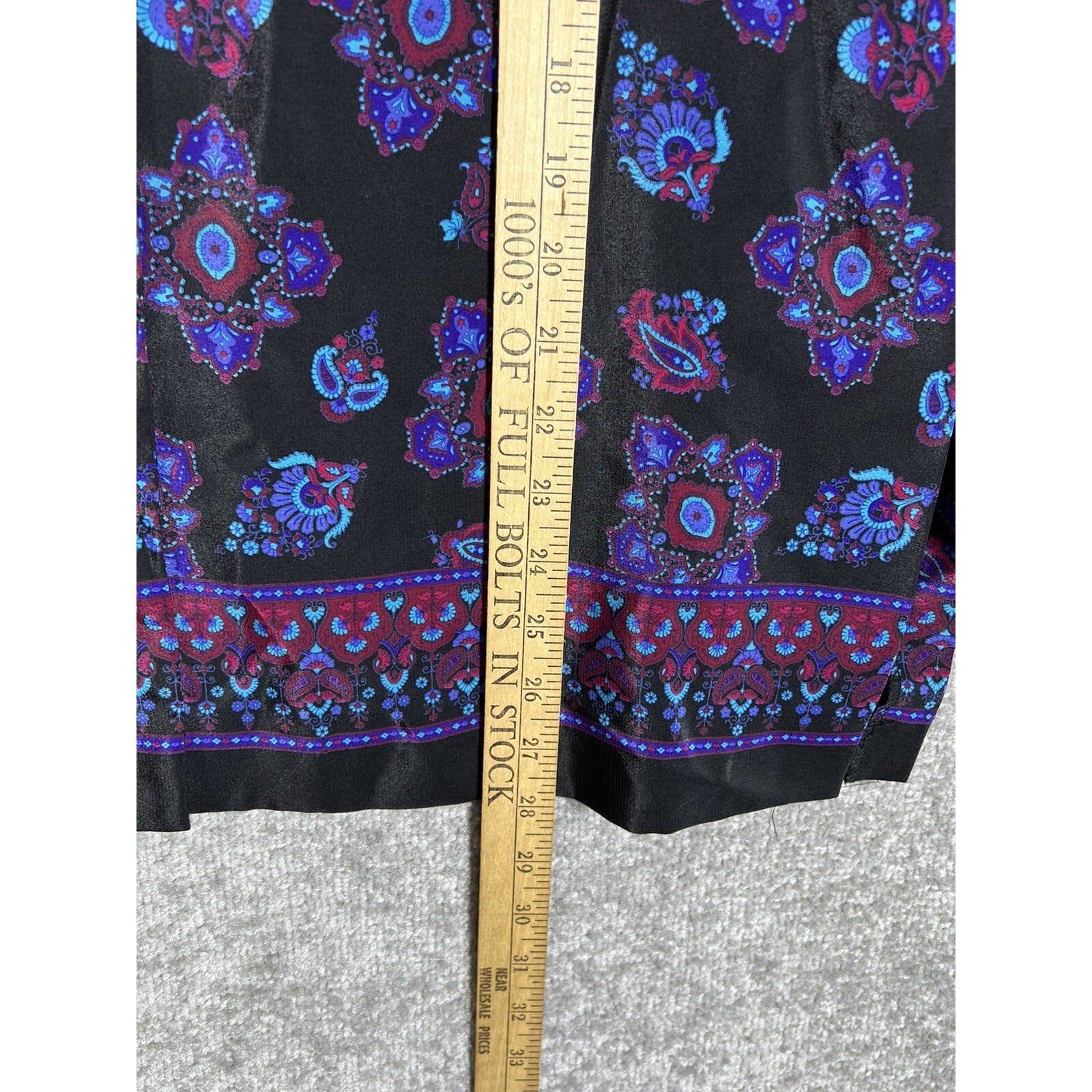 Vintage Leslie Fay Petites Floral Button Up Top Blouse Womens Size 10 Petite 10P