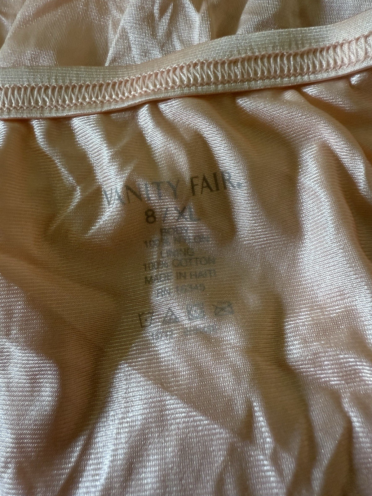Vanity Fair Panties 15712 Brief Sweet Nectar Granny Panty Tagless NWT 8 XL