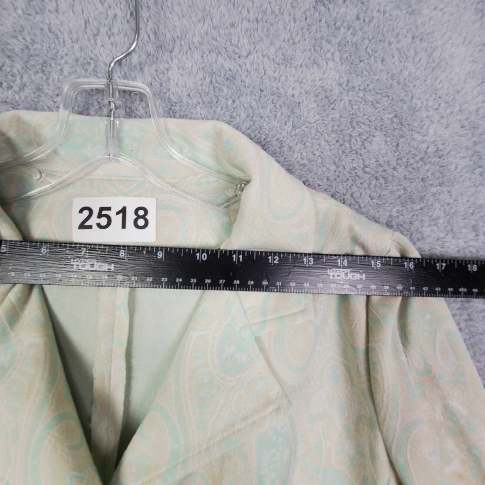 Vtg 60s Fritzi Pantsuit Size M Yellow Paisley Button Up Jacket Straight Leg